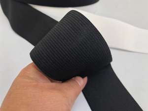 Sort elastik - 6 cm